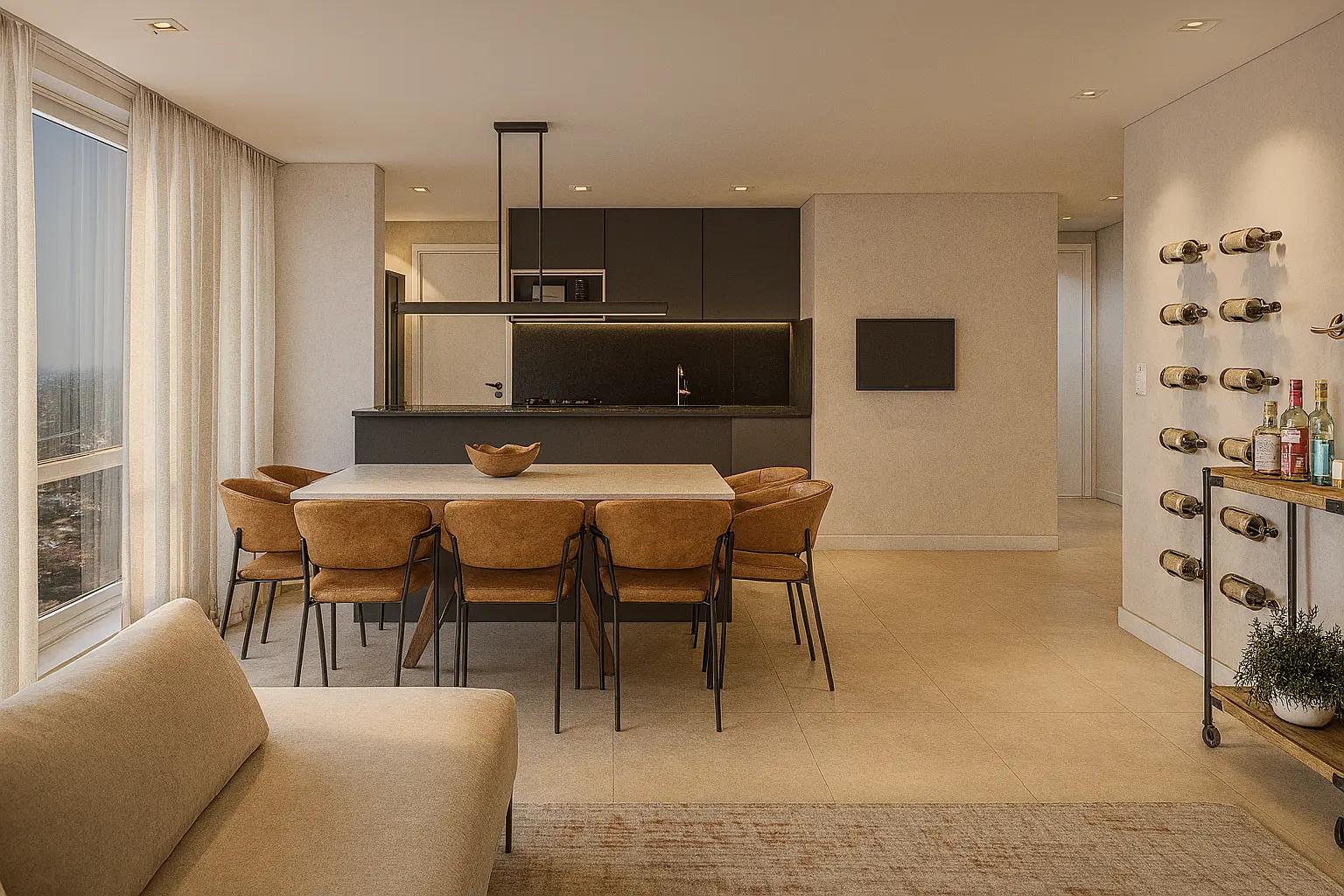 Ambiente 2 do projeto Apartamento BL em Porto Alegre/RS